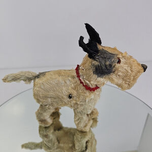 Vintage Japan Wind Up Terrier Dog No Key Needs Repair *READ* Rescue Me!